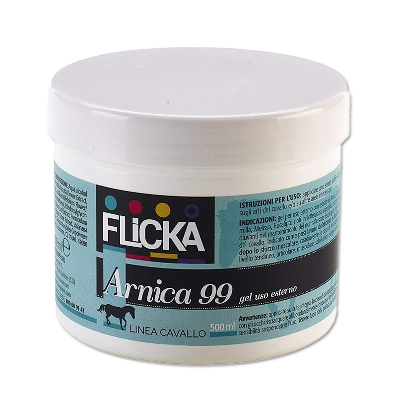 flicka arnica gel 99 (500 ml) - alta concentrazione per gli arti del cavallo