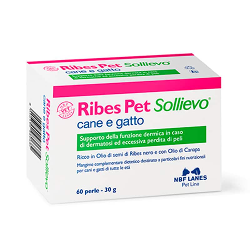 RIBES PET SOLLIEVO (60 perle) - Contro le dermatiti di cane e gatto 