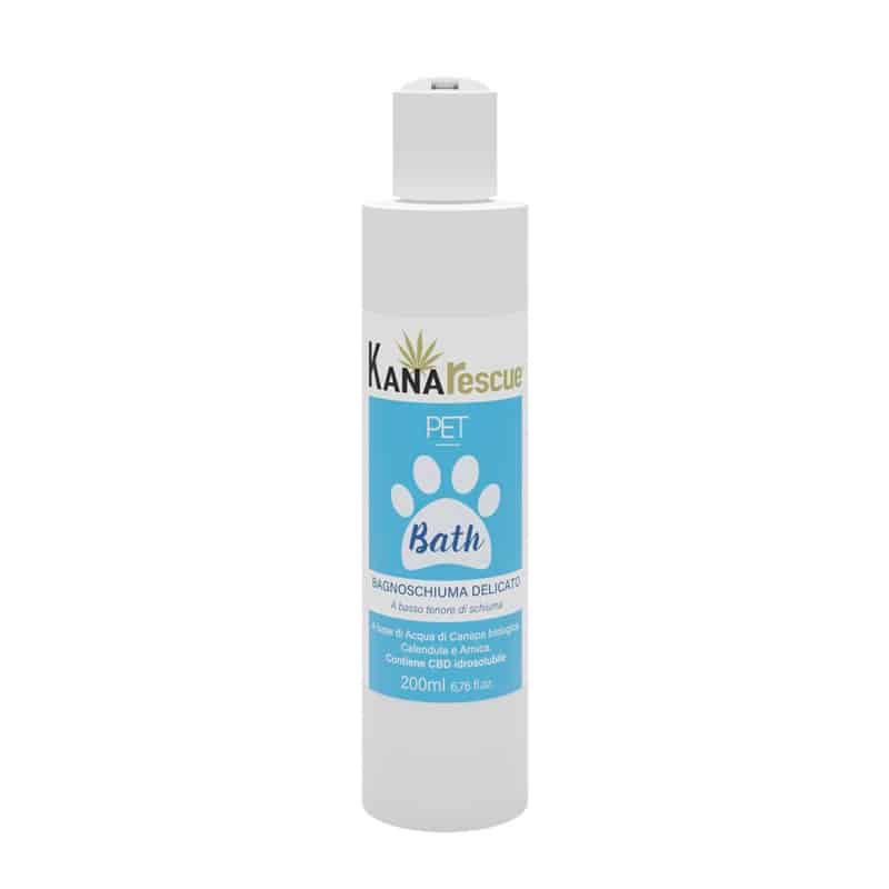 KANARESCUE PET BATH (200 ml) - Bagnoschiuma con estratto di canapa ad uso  tecnico per cani e gatti 