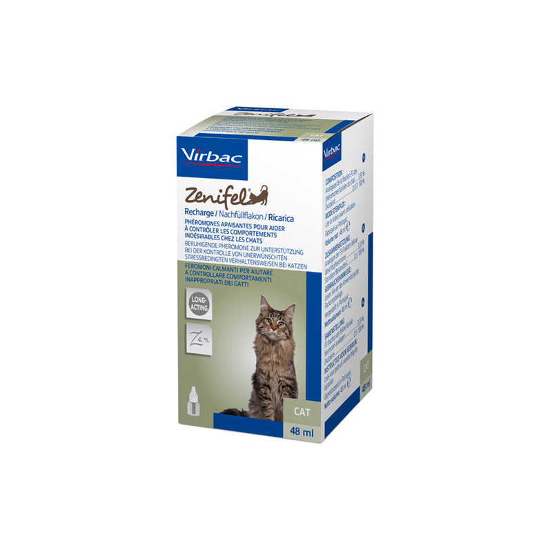 ZENIFEL (ricarica da 48 ml) - Aiuta a controllare i comportamenti  inappropriati dei gatti 