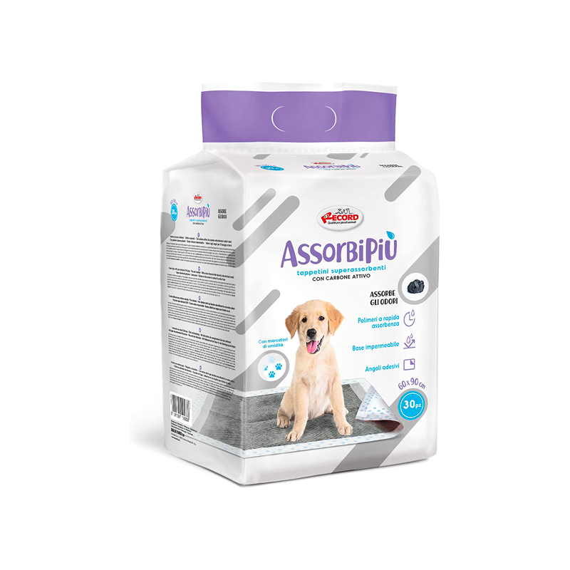 TAPPETINI ASSORBIPIÙ 60×90 CM (30 pezzi) - Tappetini igienici assorbenti ai  carboni attivi per cani 